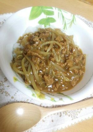 即ごはん☆挽き肉&もやしの速攻カレー-レシピのメイン写真