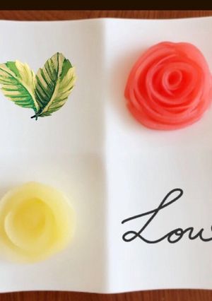 電子レンジで簡単!薔薇型リンゴ煮-レシピのメイン写真