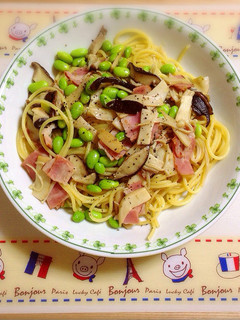きのこと枝豆のパスタ☆-レシピのメイン写真