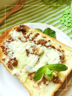 粉砕クッキー救済✫胡桃チーズトースト-レシピのメイン写真