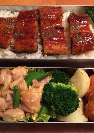 簡単 男子中高生のお弁当 うなぎ-レシピのメイン写真