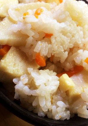 野菜を切るだけ簡単たけのこご飯-レシピのメイン写真