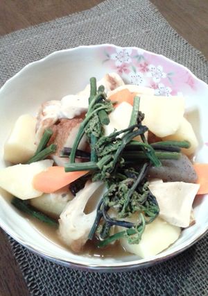 わらび＆新じゃがの煮物♪-レシピのメイン写真