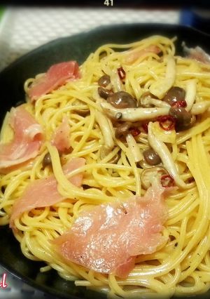 ★単身赴任専用★生ハム晩酌バターパスタ-レシピのメイン写真