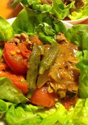 トマトとオクラの豚コマ カレー-レシピのメイン写真