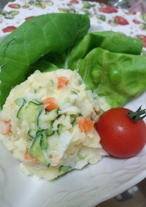 茹で作業なし☆簡単レンジでポテトサラダ!-レシピのメイン写真