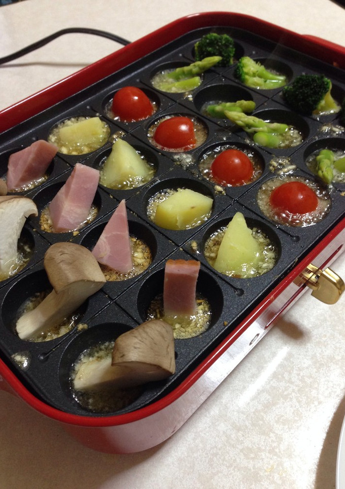 タコ焼きプレートで和風アヒージョ！-レシピのメイン写真