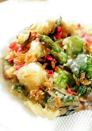 フライパン簡単 ちくわコロ野菜かき揚げ-レシピのメイン写真
