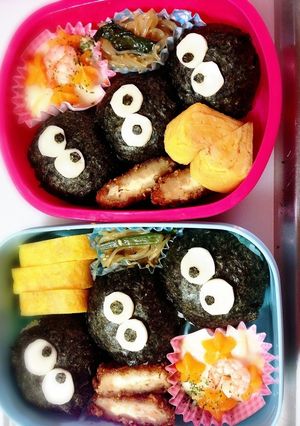 キャラ弁！まっくろくろすけ！-レシピのメイン写真