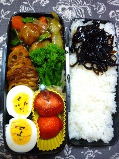 菜の花の胡麻醤油和えをお弁当に♪-レシピのメイン写真