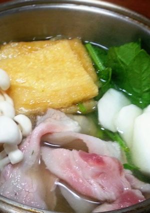 簡単一人鍋♪ポン酢であっさり常夜鍋-レシピのメイン写真