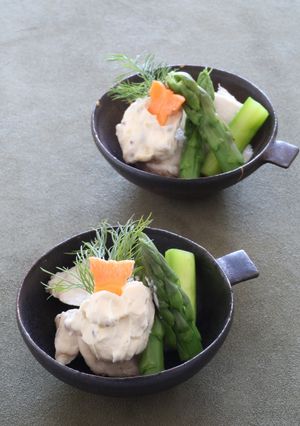 簡単☆アスパラと鶏胸肉のチーズソース　-レシピのメイン写真