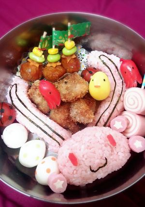 汎用うさぎ♡キャラ弁-レシピのメイン写真