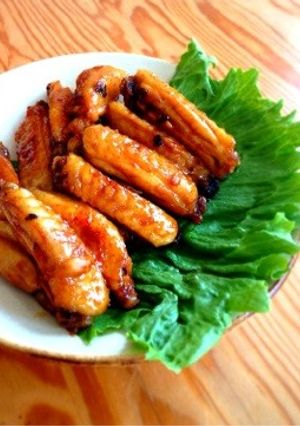 手羽中の生姜はちみつ照り焼き-レシピのメイン写真