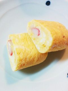 トロッとチーズ入りカニカマ卵焼き-レシピのメイン写真