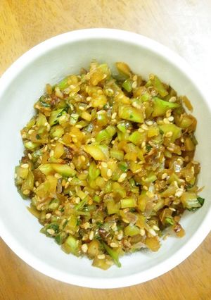 ブロッコリーの茎でご飯の友-レシピのメイン写真
