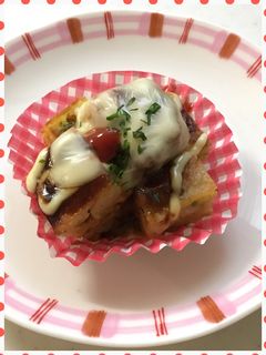お弁当にお好み焼きのアレンジ^^;-レシピのメイン写真
