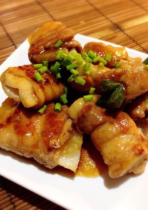 ヨシダソースで♪長芋と隠元の照り焼き-レシピのメイン写真