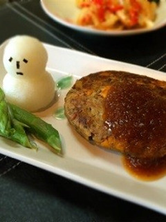 いわし&かぼちゃハンバーグ*おろしダレ-レシピのメイン写真