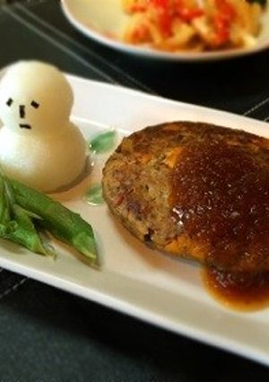 いわし＆かぼちゃハンバーグ＊おろしダレ-レシピのメイン写真