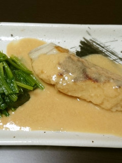 鰆のフライパン焼き 味噌ソースかけ-レシピのメイン写真