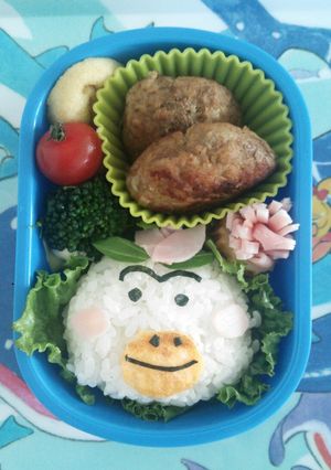 2歳児へ キャラ弁 簡単☆花かっぱ-レシピのメイン写真