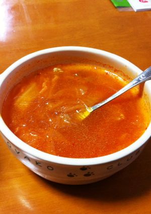 めっちゃ簡単！5分でできるキムチスープ-レシピのメイン写真