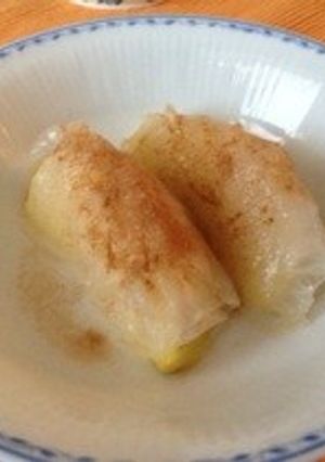ライスペーパーとリンゴのもちもちデザート-レシピのメイン写真