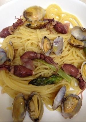 ホタルイカとアサリのパスタ-レシピのメイン写真