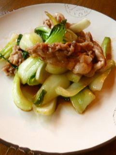 豚肉とチンゲン菜のオイスター炒め♪-レシピのメイン写真