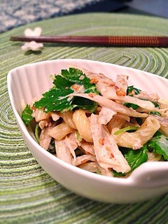ごぼうと三つ葉の胡麻サラダ-レシピのメイン写真