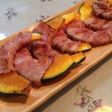 簡単カボチャのベーコン巻き