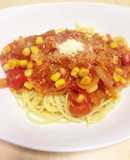 簡単！ミニトマトでトマトソースパスタ