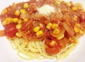 簡単！ミニトマトでトマトソースパスタ-レシピのメイン写真