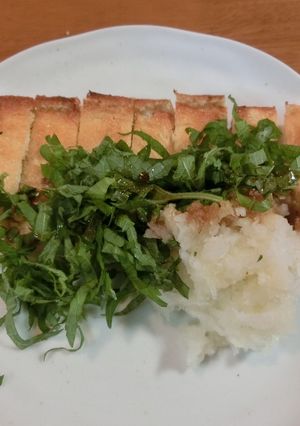 しそと大根おろしで、焼き油揚げ♪-レシピのメイン写真