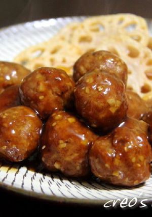 蓮根入り肉団子＋黒酢あん-レシピのメイン写真
