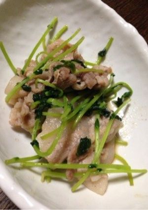 豚肉と豆苗の炒め物♡-レシピのメイン写真