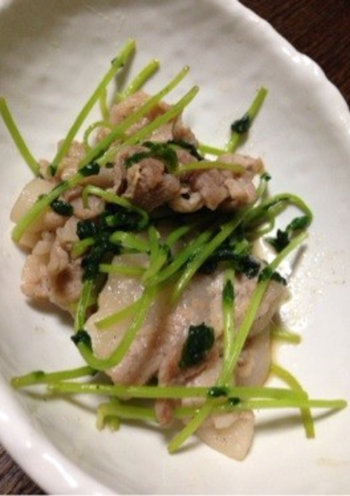 豚肉と豆苗の炒め物♡-レシピのメイン写真