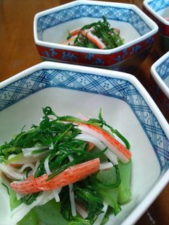 おかひじきと刺身こんにゃくの和え物-レシピのメイン写真