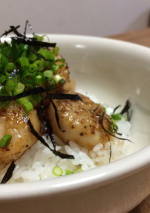 バター醤油のホタテ丼-レシピのメイン写真