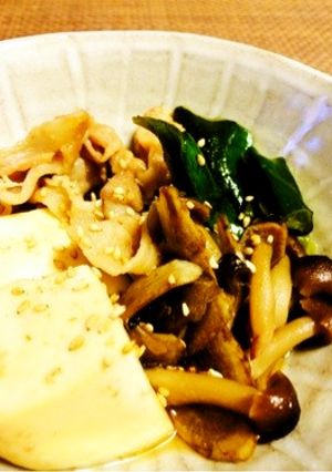 【15分】優しい味♪豚肉と豆腐のすき煮-レシピのメイン写真