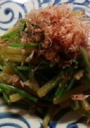 山ぶきとセリの煮浸し-レシピのメイン写真