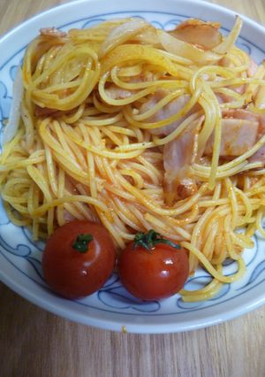 トマトソースで・スパゲッティナポリタン-レシピのメイン写真