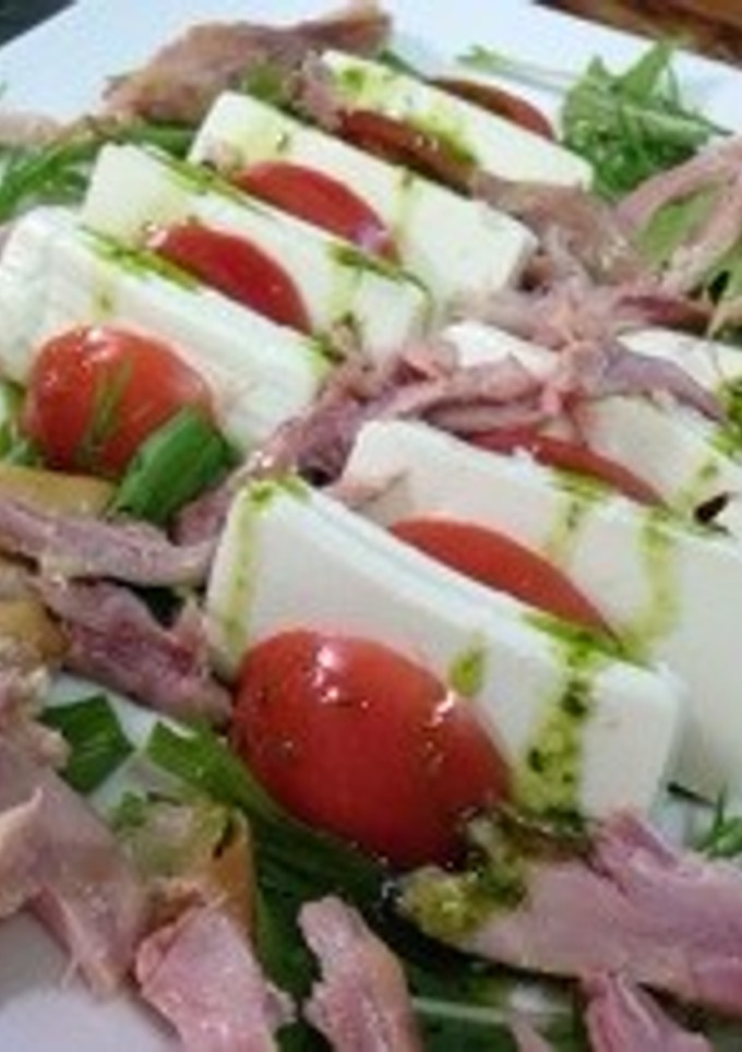 とうふとトマトのカプレーゼ-レシピのメイン写真