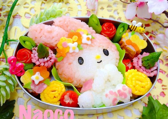 キャラ弁♡マイメロちゃん春のお花畑♬ by naocoisa 【クックパッド】 簡単おいしいみんなのレシピが392万品