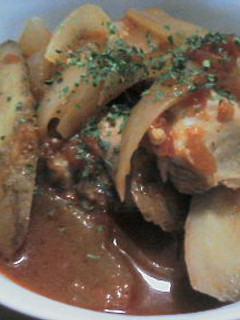 鶏肉とゴボウのトマト煮-レシピのメイン写真