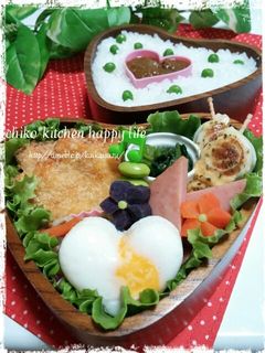 お弁当に♪ハートの目玉焼き-レシピのメイン写真