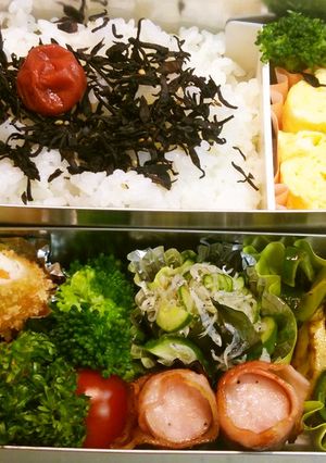 男子弁当☆豚の野菜巻きフライ弁当-レシピのメイン写真