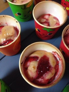 HMで簡単2つの食感イチゴマフィン-レシピのメイン写真