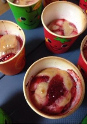 HMで簡単2つの食感イチゴマフィン-レシピのメイン写真